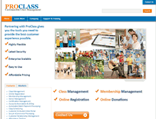 Tablet Screenshot of proclassonline.com